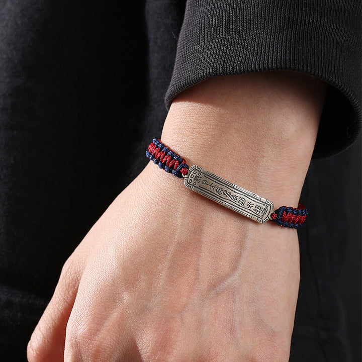 Bransoletka ochronna Buddha Stones 925 ze srebra próby 925 z amuletem pokoju