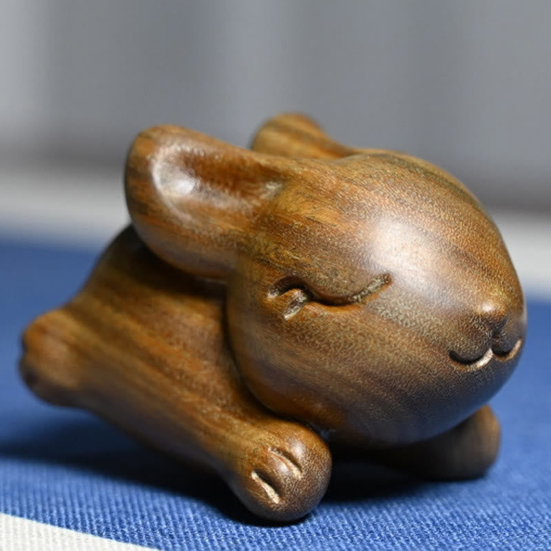 Buddha Stones Zielone Drzewo Sandałowe Małe Mini Słodkie Króliczki Króliczki Dekoracje Pokoju