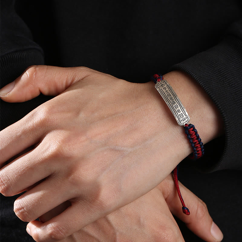 Bransoletka ochronna Buddha Stones 925 ze srebra próby 925 z amuletem pokoju