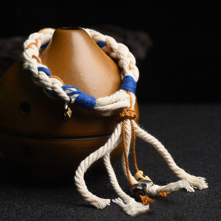 Buddha Stones Tybet Zakiram Bogini Bogactwa Thangka Ręcznie Robiona Bransoletka Szczęścia