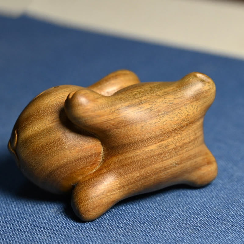 Buddha Stones Zielone Drzewo Sandałowe Małe Mini Słodkie Króliczki Króliczki Dekoracje Pokoju