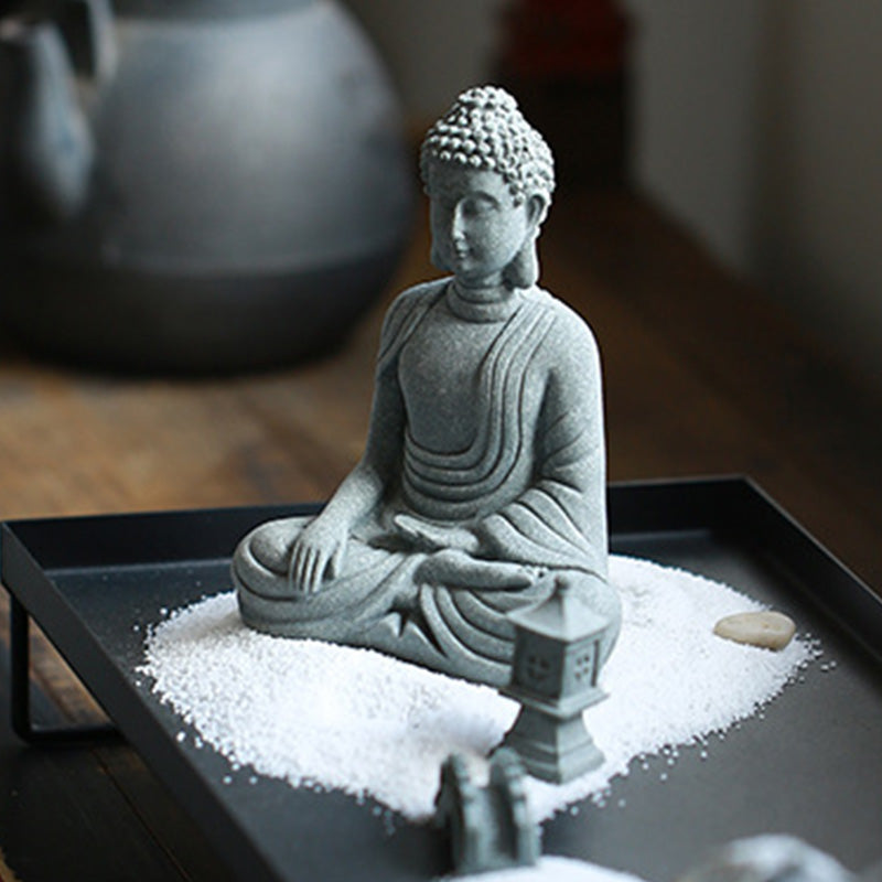 Buddha Stones Siedząca Medytacja Budda Błogosławieństwo Współczucie Dekoracja