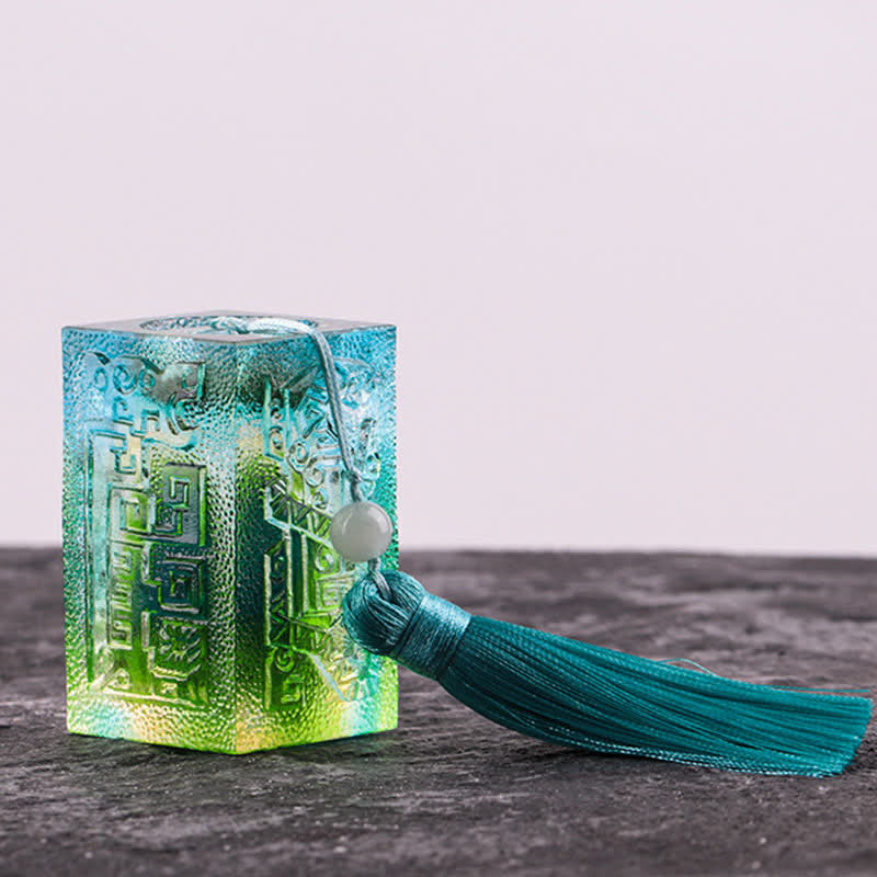 Feng Shui ręcznie robiony kryształowy element sztuki Liuli dekoracja domowego biura