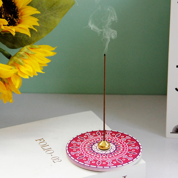 Buddha Stones Kolorowy Wzór Ceramiczny Błogosławieństwo Pałeczka Kadzidełka