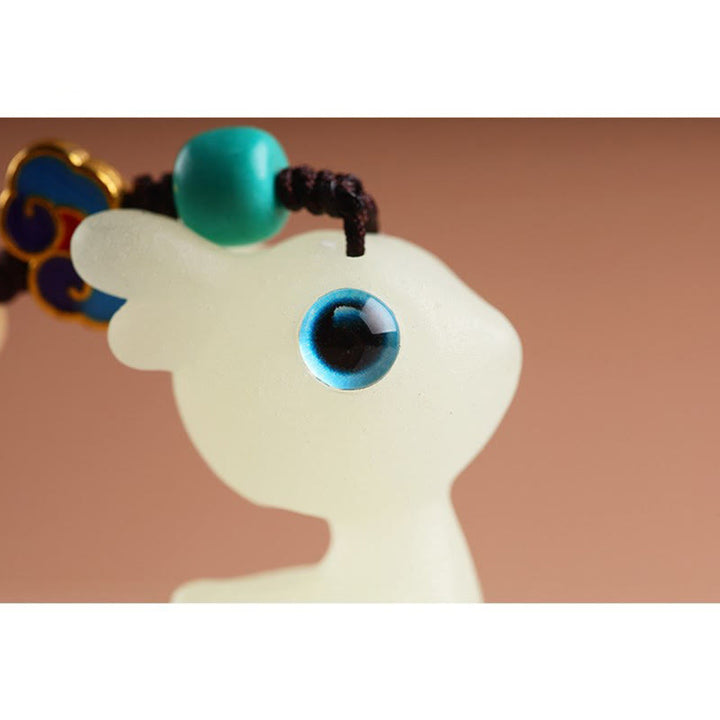 Buddha Stones Mini Słodkie Jelenie Glowstone Luminous Lucky Deer Energy Brelok Telefon Samochód Wisząca Dekoracja