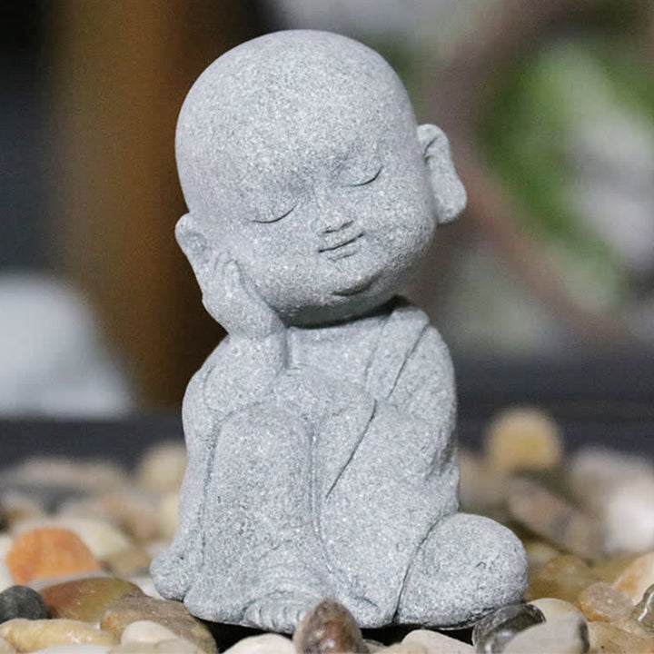 Buddha Stones Medytacja Modlitwa Statua Buddy Współczucie Dekoracja Domu