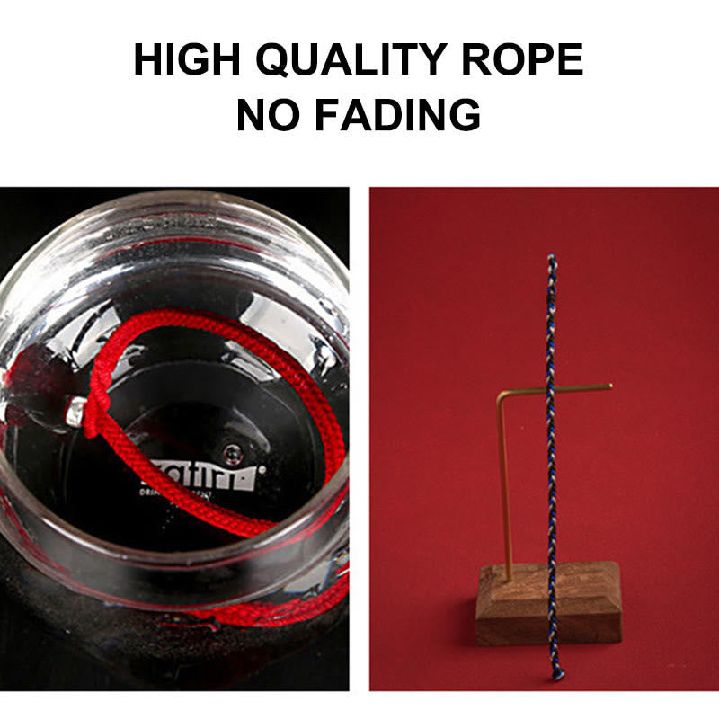 Buddha Stones „Niech pomyślność wypełni Twoje życie” Bransoletka na szczęście wielokolorowa