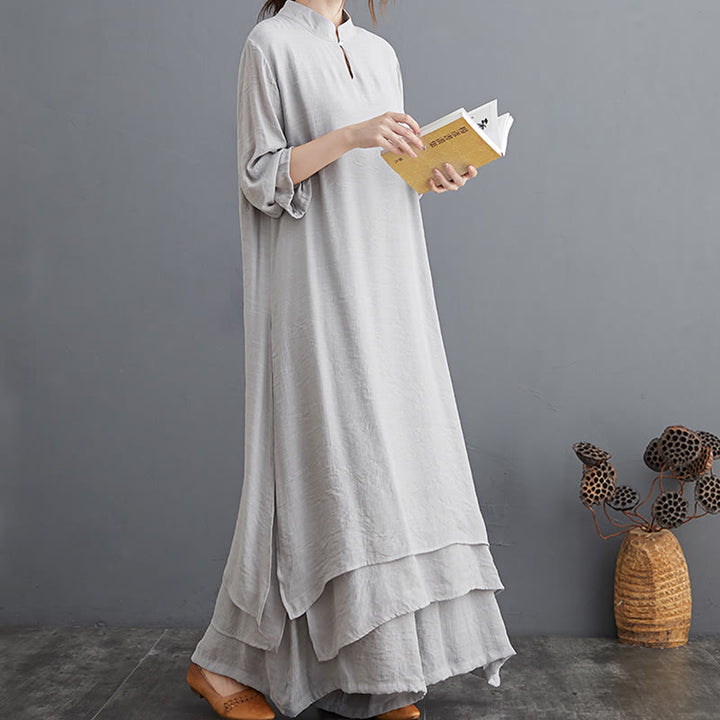 Buddha Stones Prosty wzór Medytacja Modlitwa Duchowa Praktyka Zen Joga Odzież Zestaw damski