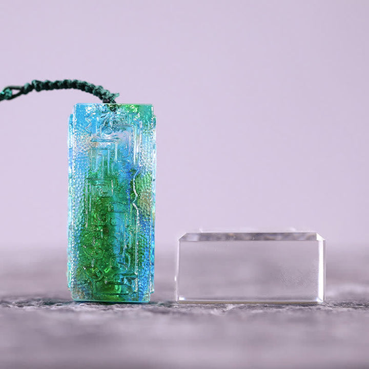 Feng Shui ręcznie robiony kryształowy element sztuki Liuli dekoracja domowego biura