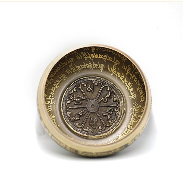 Buddha Stones Tybetańska misa dźwiękowa do medytacji, ręcznie robiona do uzdrawiania i uważności, zestaw mis śpiewających