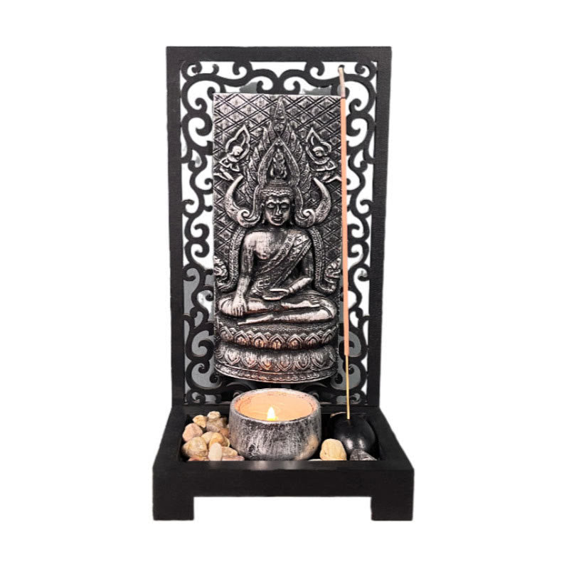 Buddha Stones Budda Współczucie Spokój Dom Żywica Modlitwa Ołtarz Dekoracja