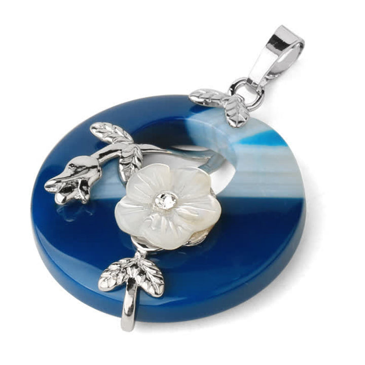 Buddha Stones Różne Kryształy Ametyst Zielony Awenturyn Kwiat Uzdrawiający Naszyjnik Wisiorek