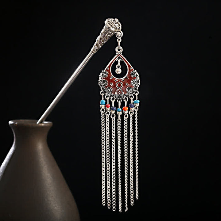 Kropla wody Konwalia Kwiaty Frędzle Pewność Spinka Do Włosów