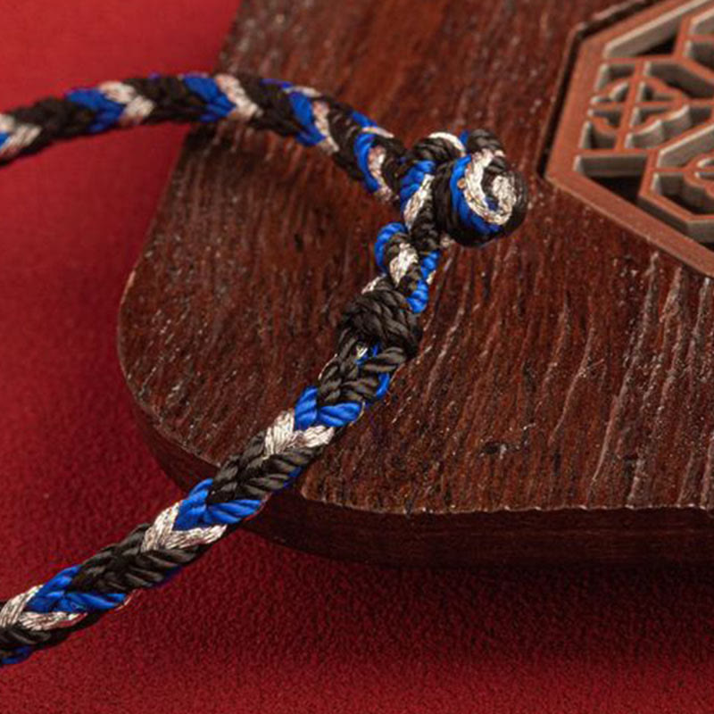 Buddha Stones „Niech pomyślność wypełni Twoje życie” Bransoletka na szczęście wielokolorowa