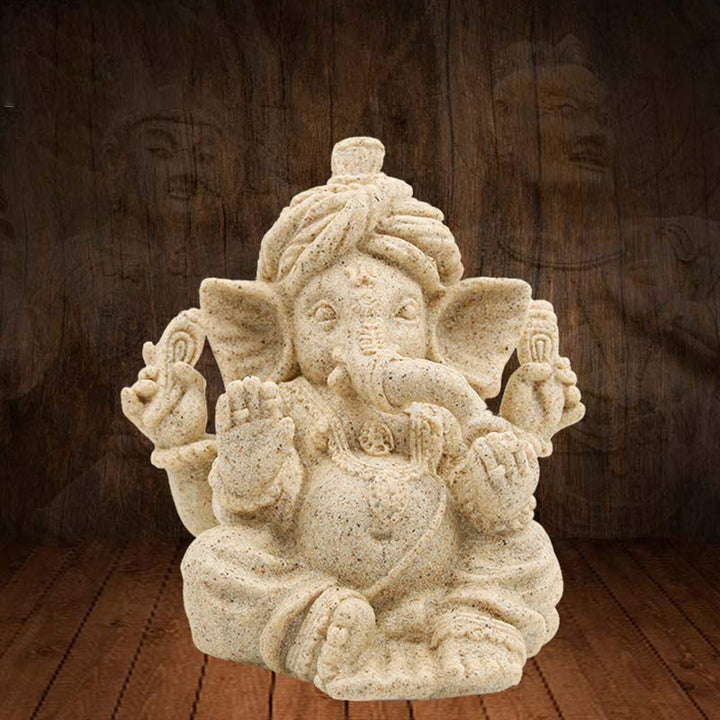Ganesh Ganpati Słonia Statua Błogosławieństwo Ochrona Dekoracja Domu