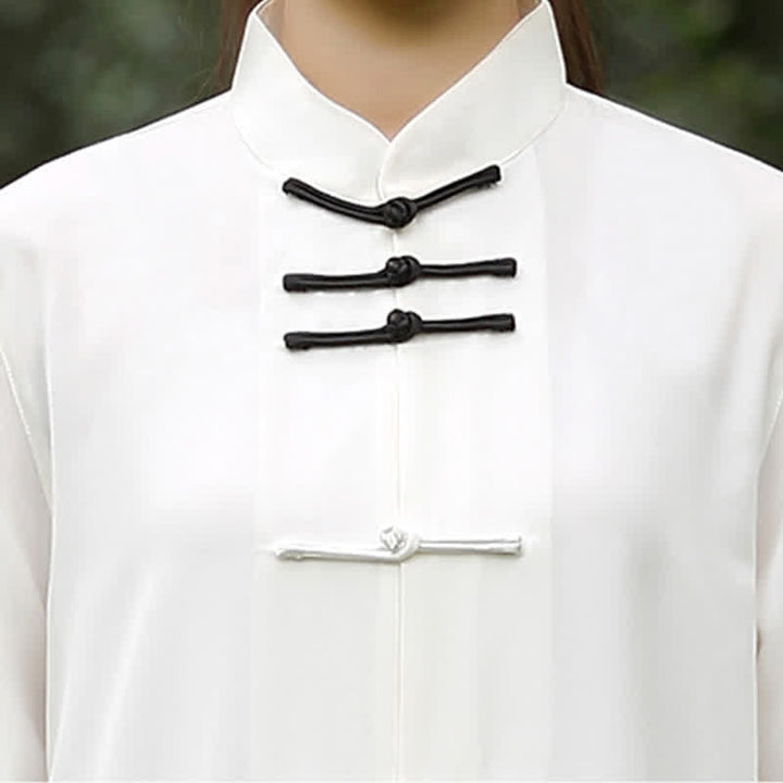 Buddha Stones 3 szt. Yin Yang Drzewo Tai Chi Duchowe Zen Praktyka Medytacja Modlitwa Jednolity Zestaw Ubrań Unisex