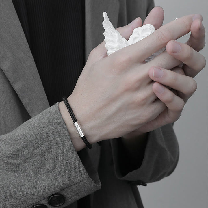 Bransoletka pleciona ze sznurka Siedem grzechów głównych Siedem cnót