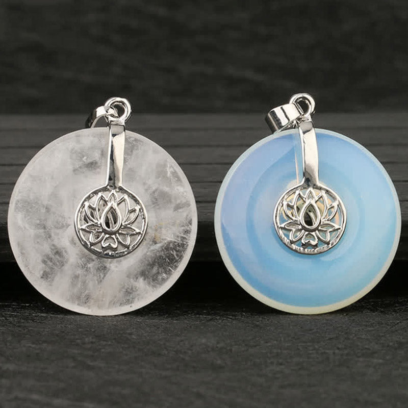 Buddha Stones Różne Kryształy Ametyst Różowy Kryształ Lotos Uzdrawiający Naszyjnik Wisiorek - image 23