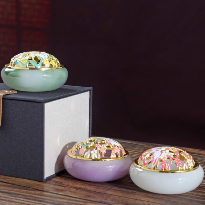 Buddha Stones Dziewięcioogoniasty Lis Liuli Kryształ Uzdrawiający Medytacja Kadzidło Palnik