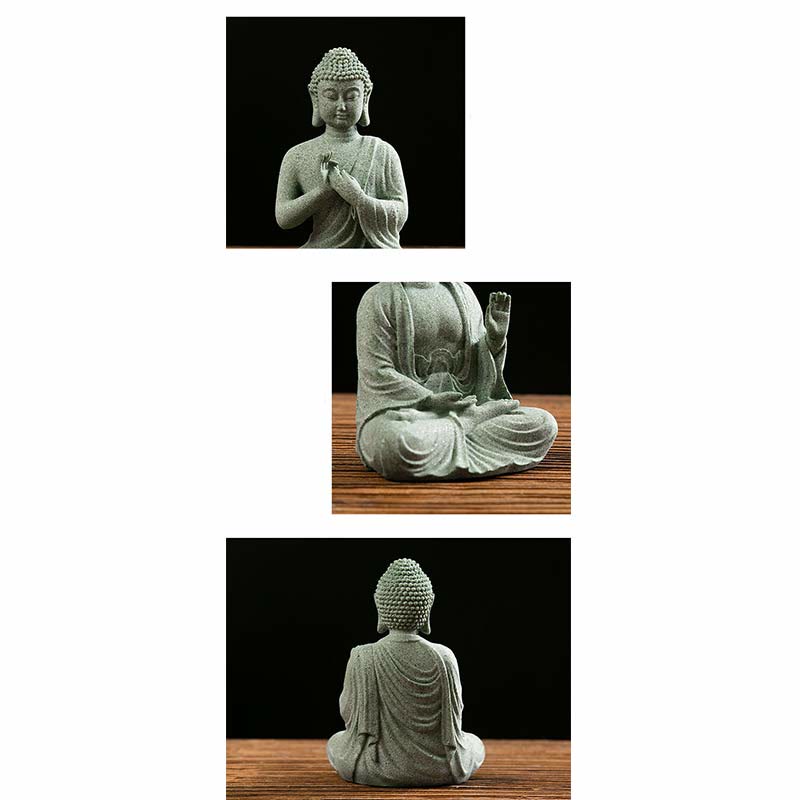 Buddha Stones Tybetańska Medytacja Kontemplacja Budda Spokój Współczucie Statua Figurka Dekoracja