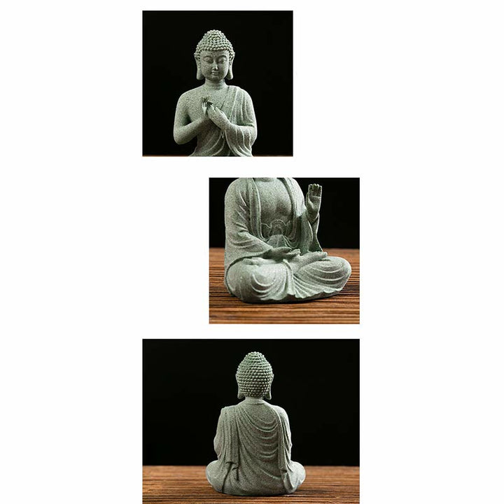 Buddha Stones Tybetańska Medytacja Kontemplacja Budda Spokój Współczucie Statua Figurka Dekoracja