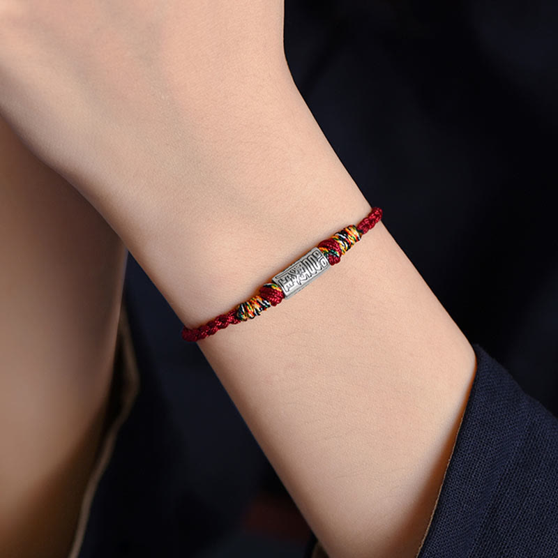 Buddha Stones ręcznie robione 925 srebro próby 925 wszystko idzie dobrze projekt ochrona siła bransoletka kostka