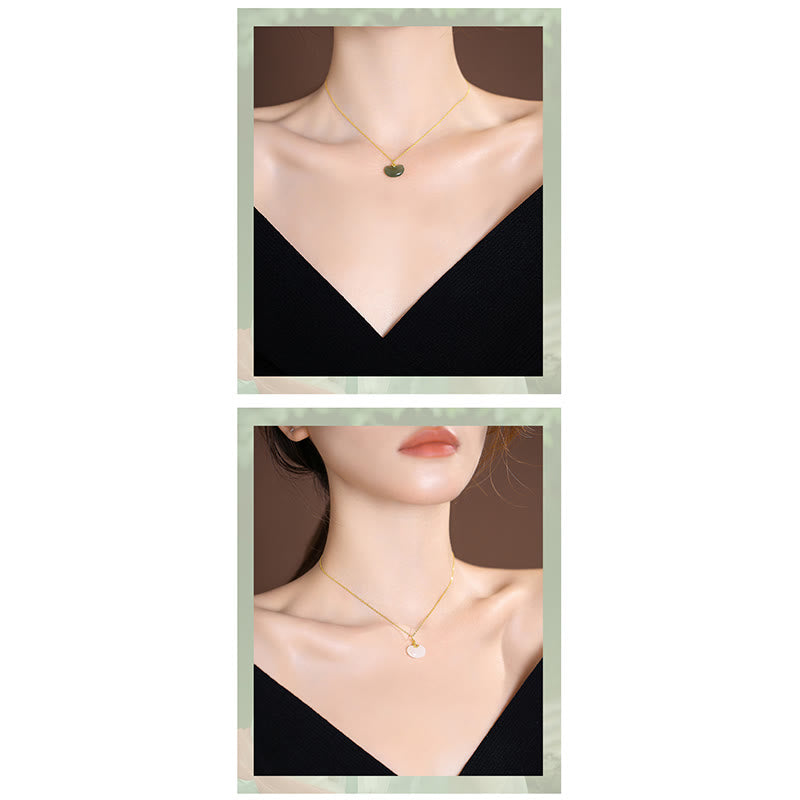 Buddha Stones 925 Srebro Sterling Naturalny Hetian Jade Cyan Jade Szczęście Śmiejący się Budda Motyl Naszyjnik Wisiorek - image 8