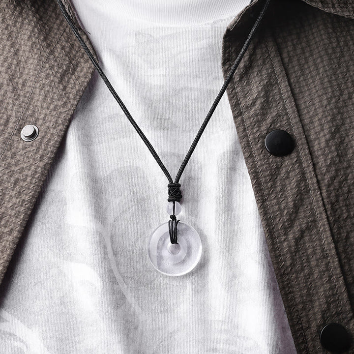 Wisiorek z Buddha Stones, szczęśliwa moneta, uzdrawiający kryształ, naszyjnik z kamieni szlachetnych