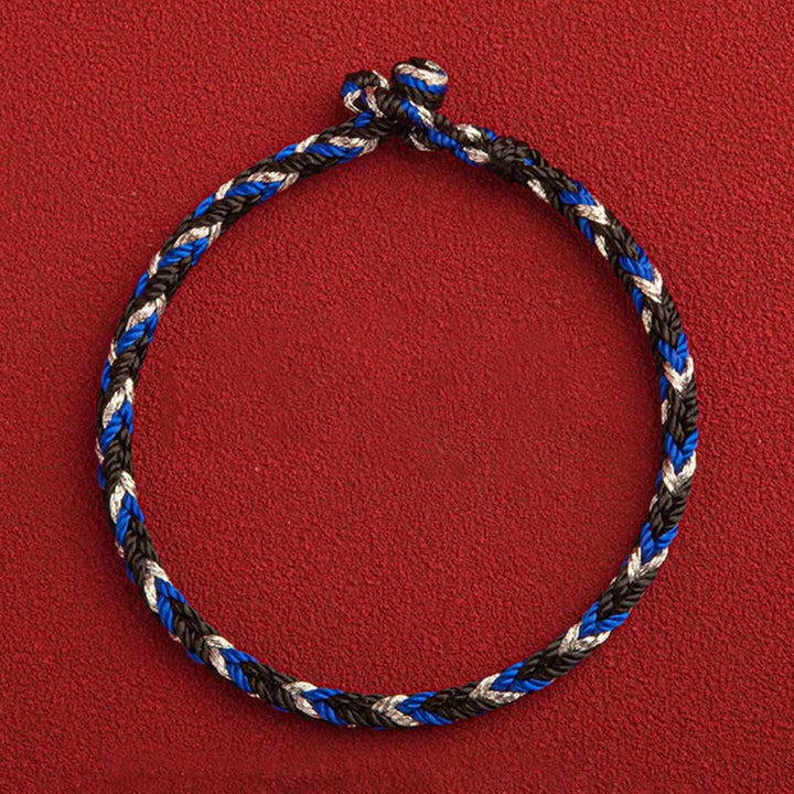 Buddha Stones „Niech pomyślność wypełni Twoje życie” Bransoletka na szczęście wielokolorowa