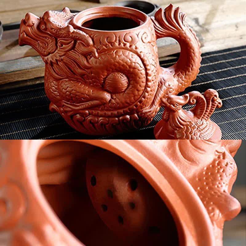 Ceramiczny czajniczek Vintage Dragon Phoenix