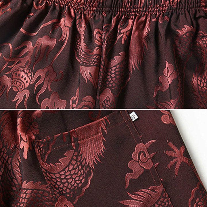 Buddha Stones Tang Suit Mężczyźni Hanfu Chiński Smok Tradycyjne Ubrania Kung Fu Koszula Jednolity Długi Rękaw Płaszcz Bluzki i Spodnie Odzież Męska Zestaw - image 9