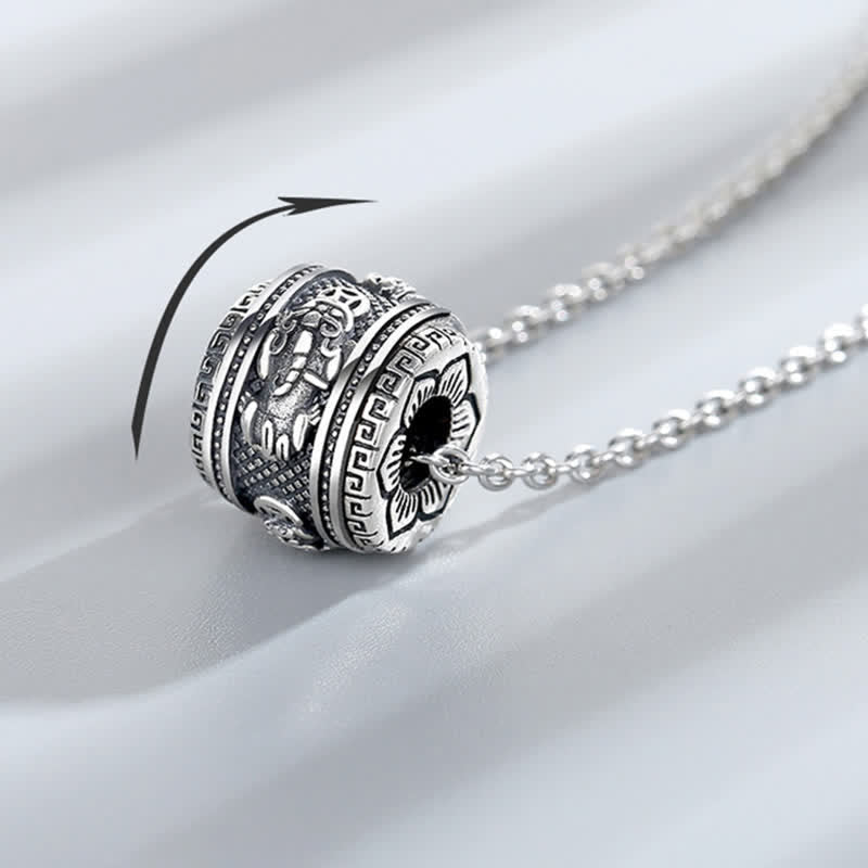 Buddha Stones PiXiu Szczęście Bogactwo Obrotowy Naszyjnik Wisiorek - image 6