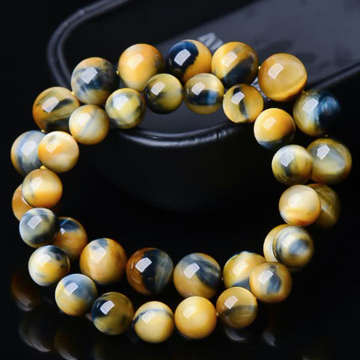 Bransoletka Buddha Stones Tiger Eye Protection Courage Strength