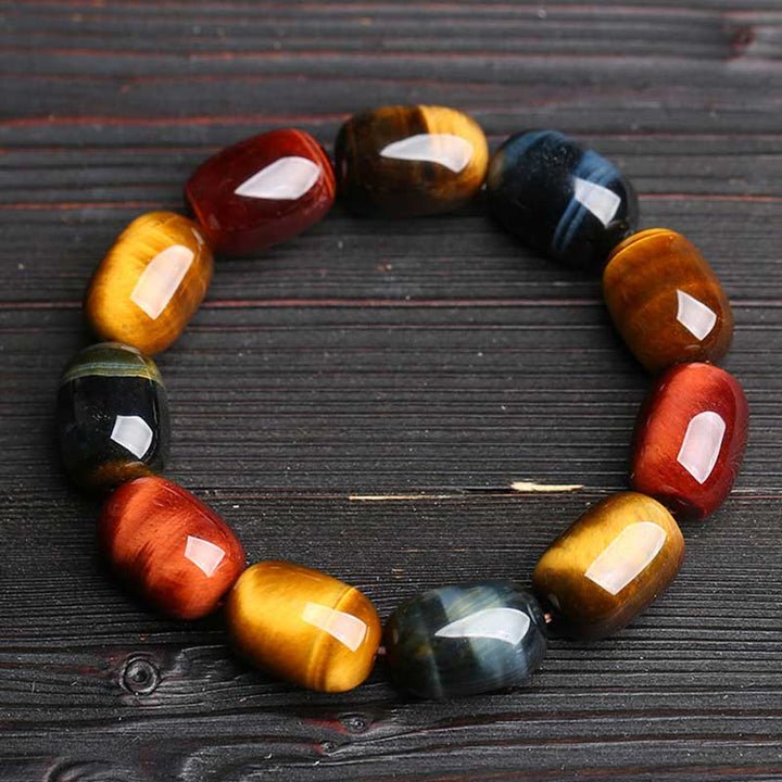 Bransoletka ochronna z Buddha Stones Natural Tiger Eye Healing Protection