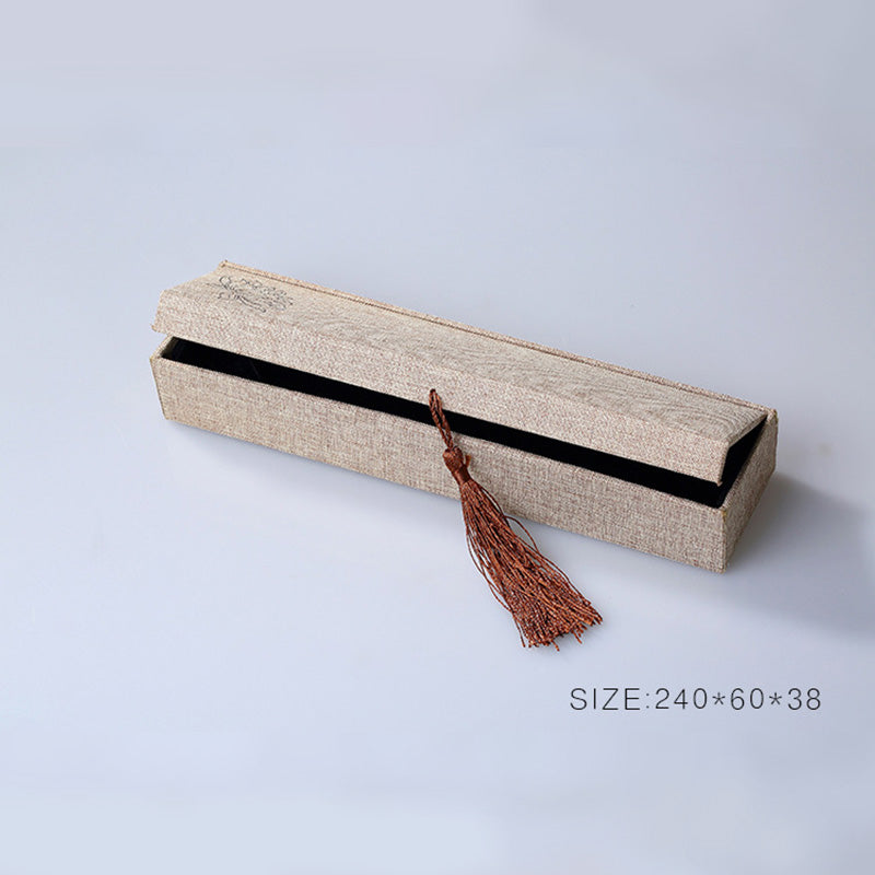 Buddha Stones Wzór Lotosu Pudełko Do Przechowywania Biżuterii Pudełko Na Prezenty Frędzle