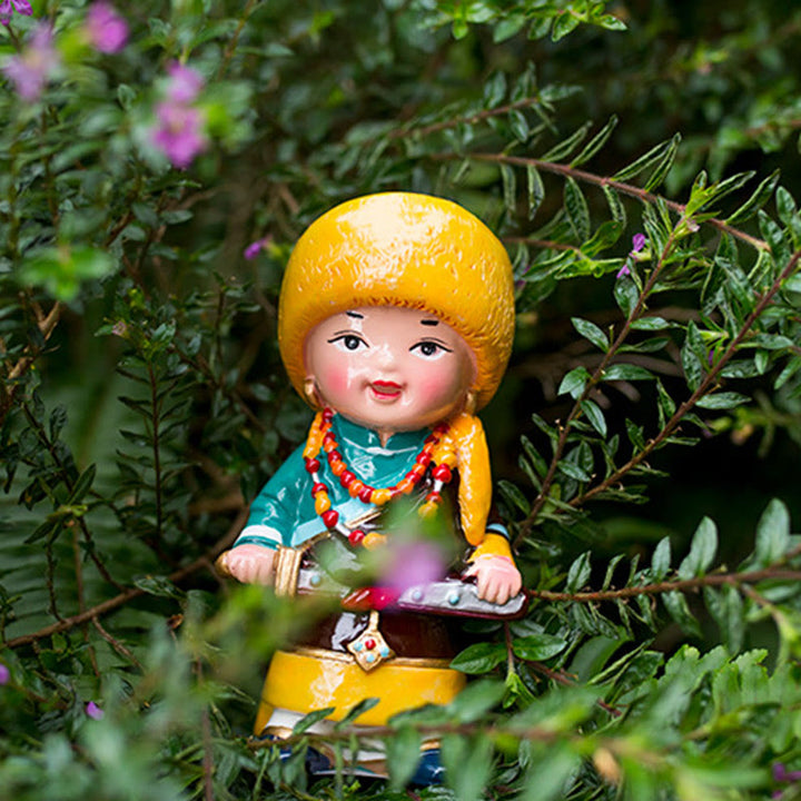 Buddha Stones malowane ręcznie tybetańskie figurki kreatywny dom biuro dekoracja samochodu ozdoba