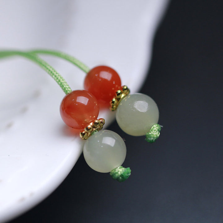 Bransoletka z Buddha Stones 925 ze srebra próby 925 z kwiatem szczęścia i motylem