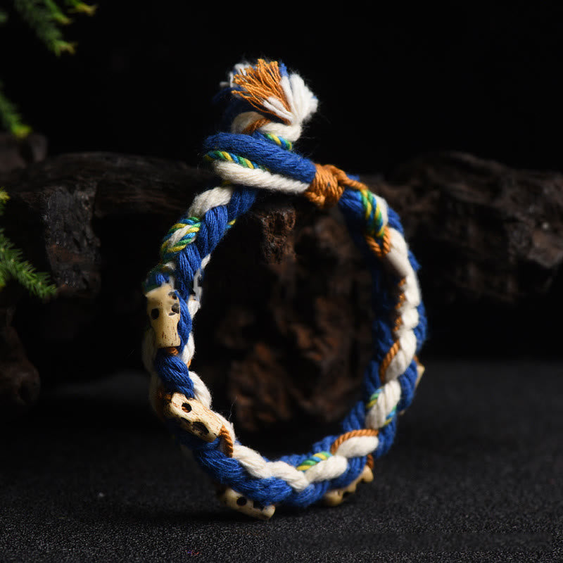 Buddha Stones Tybetańskie Zakiram Bogini Bogactwa Koraliki Grawerowane Ręcznie Bransoletka Szczęścia