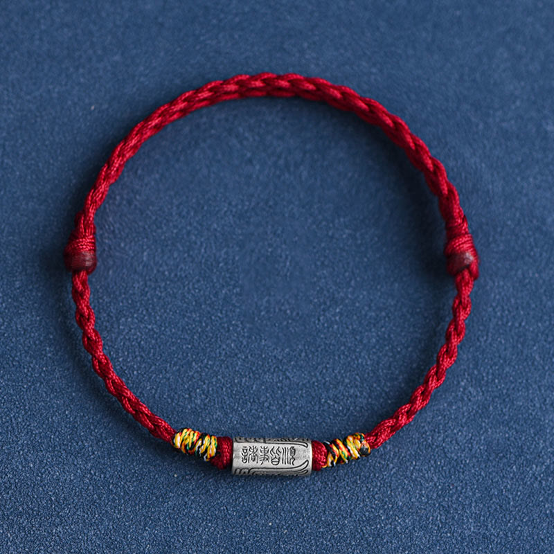 Buddha Stones ręcznie robione 925 srebro próby 925 wszystko idzie dobrze projekt ochrona siła bransoletka kostka