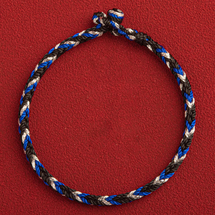 Buddha Stones „Niech pomyślność wypełni Twoje życie” Bransoletka na szczęście wielokolorowa