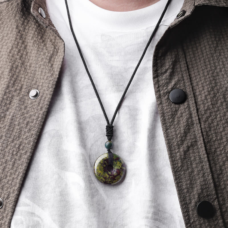 Wisiorek z Buddha Stones, szczęśliwa moneta, uzdrawiający kryształ, naszyjnik z kamieni szlachetnych