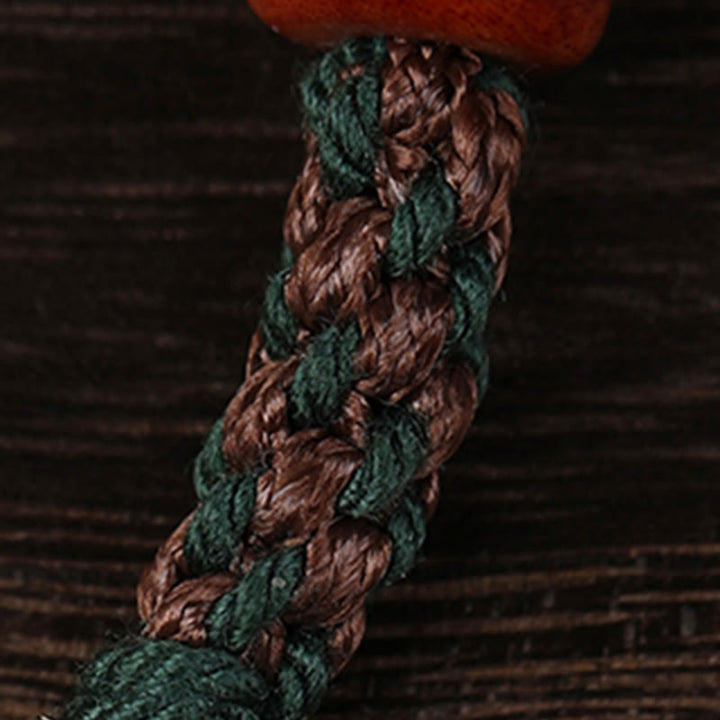 Buddha Stones Ręcznie robione Tybetańskie Srebro 925 Srebro Zakiram Bogini Bogactwa Ochrona Kości Wielbłąda Bransoletka pleciona