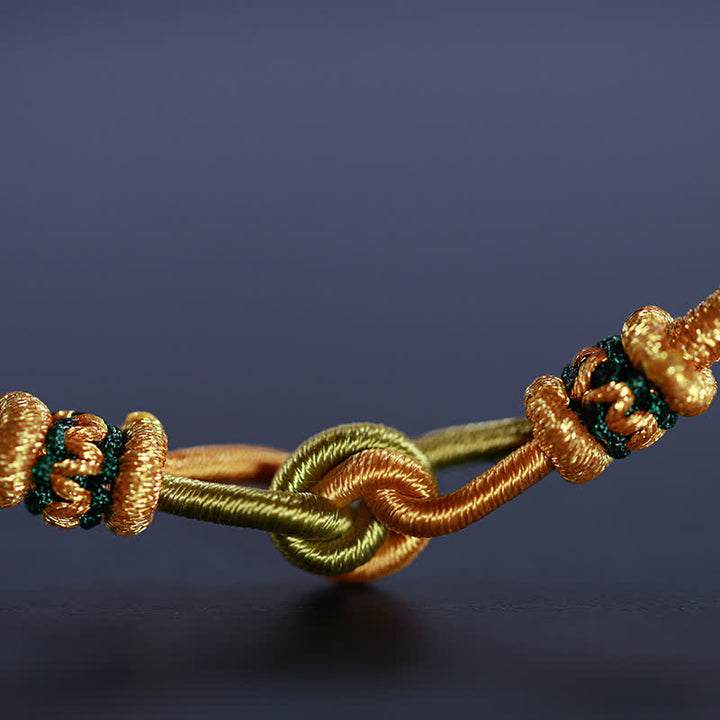 Buddha Stones Ręcznie robione Wiązanie Wiara Siła Bransoletka ze Sznurka