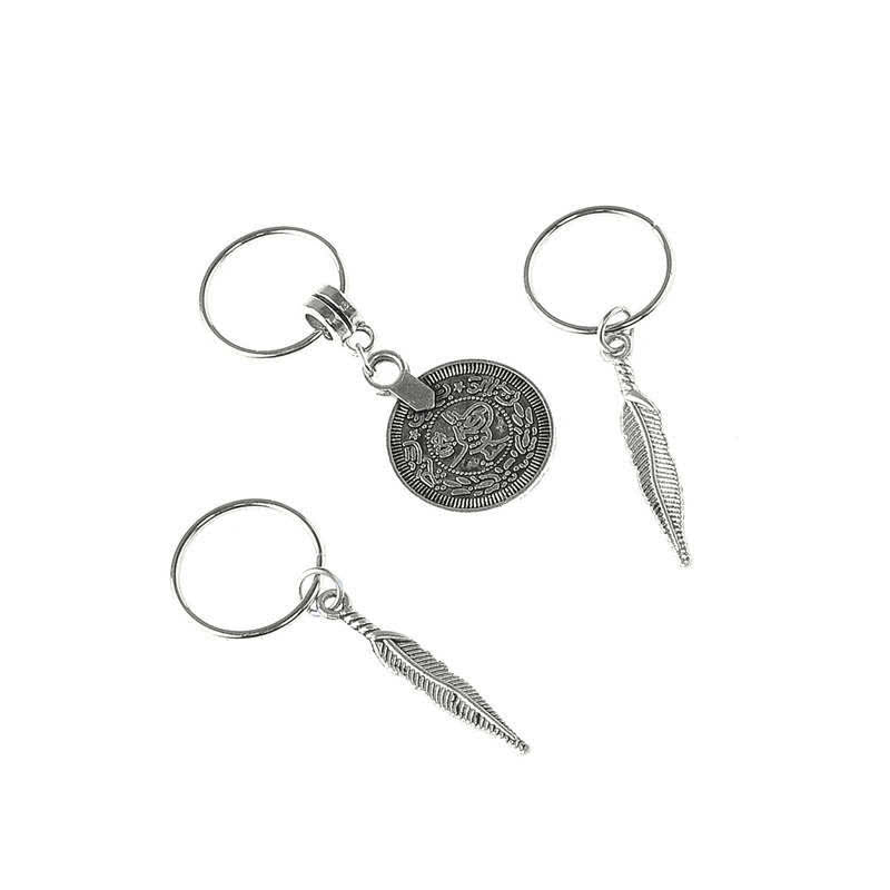 Buddha Stones Antyczne Liście Monety Koraliki Spinki Spinki Do Włosów Dekoracja