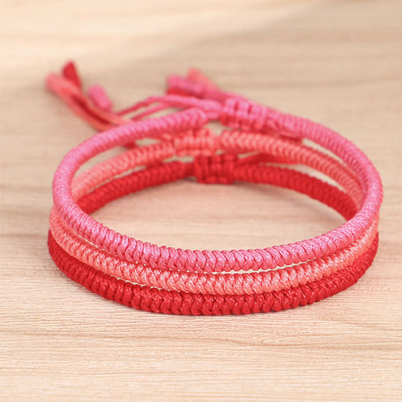 Buddha Stones Tybetańskie 3 sztuki King Kong Knot Protection Braided Bracelet