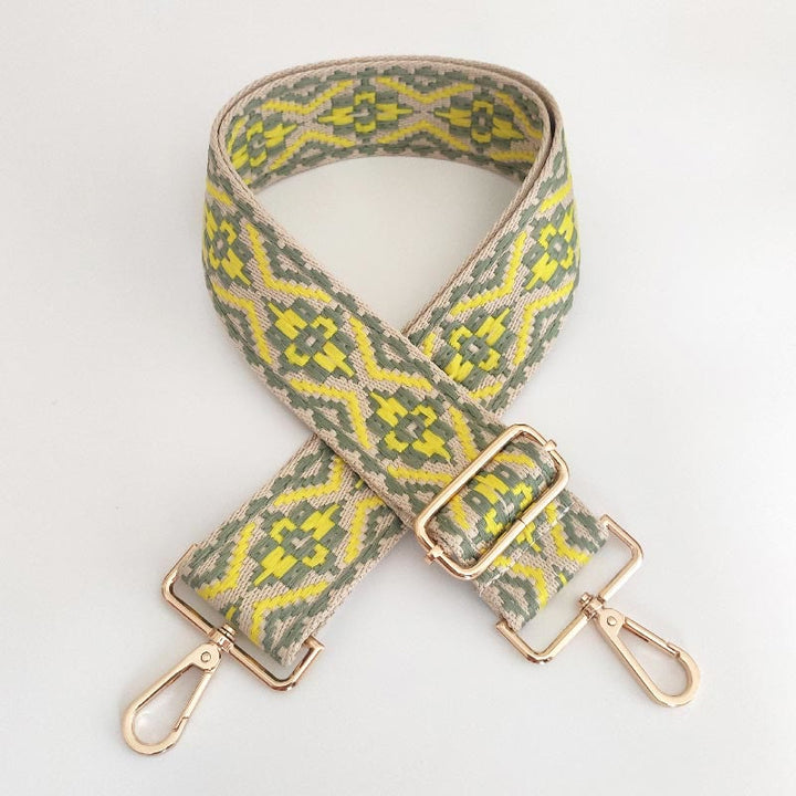 Wielokolorowe haftowane paski do toreb na ramię