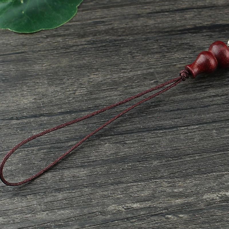 Zielony sandałowiec hebanowy tykwa siedmiowarstwowa pagoda pozytywna dekoracja telefonu wiszącego