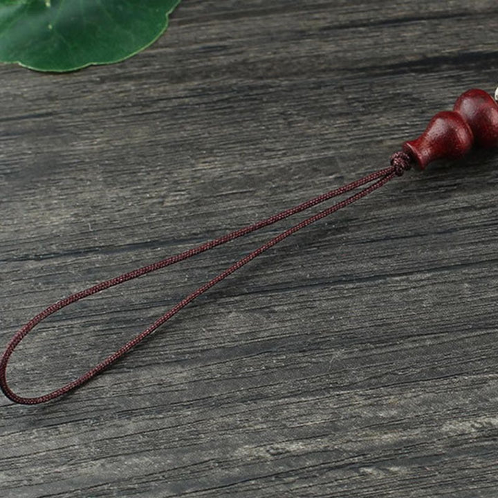 Zielony sandałowiec hebanowy tykwa siedmiowarstwowa pagoda pozytywna dekoracja telefonu wiszącego