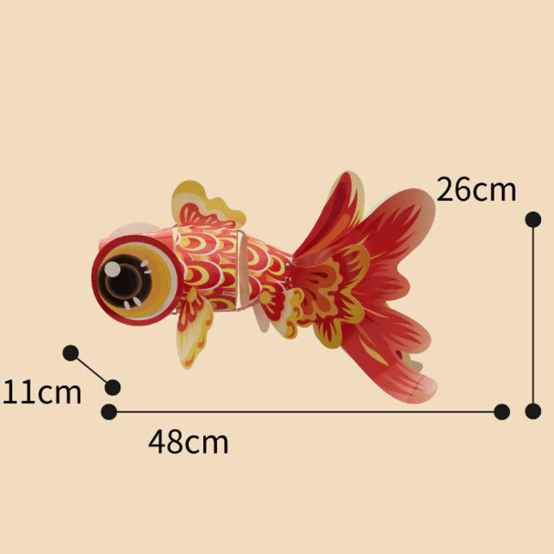 Buddha Stones DIY Fortuna Szczęście Ryba Koi Papierowa Lampa Latarnia Święto Środka Jesieni Dziecko Dzieci Dekoracja Latarni