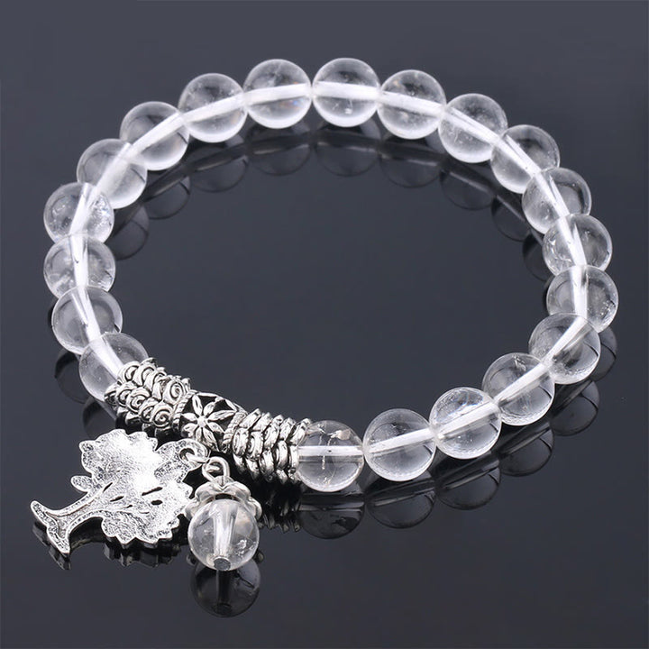 Buddha Stones Naturalne Kamień Szlachetny Drzewo Życia Szczęśliwy Talizman Bransoletka Elastyczna